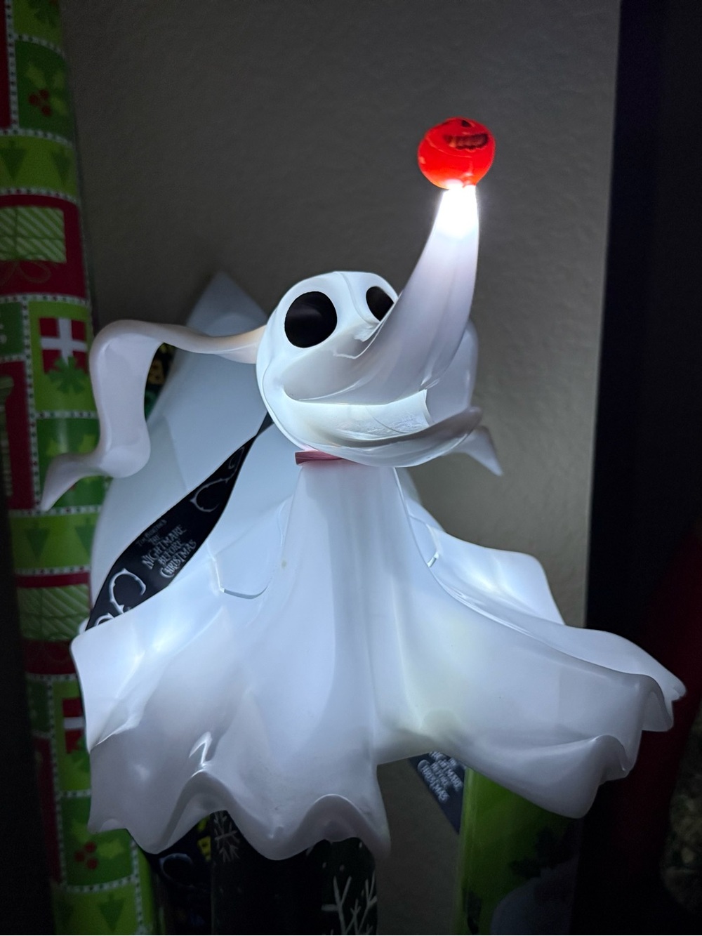 DISNEY Nightmare before Christmas Zero light up popcorn Halloween Bucket